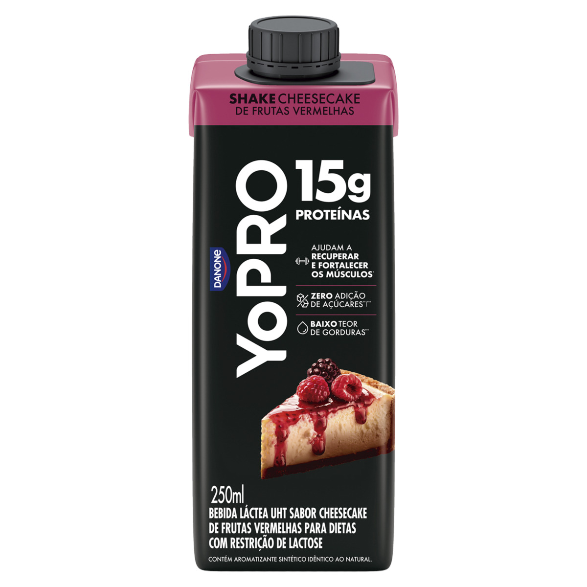 Bebida Lactéa Yopro 15g De Proteina Frutas Vermelhas Zero Açucar E